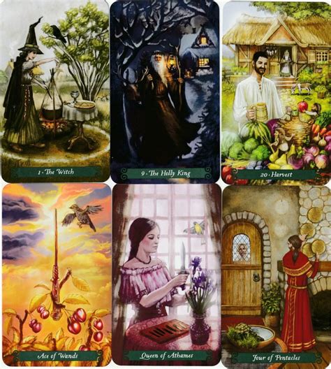 Witch tarot card representations